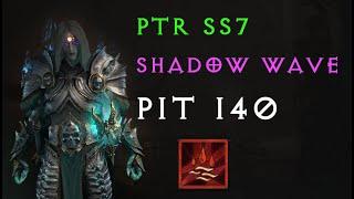 [Diablo 4] PTR SS7 - Strongest Necro Build - Shadow Blood Wave Pit 140 - without master working gear