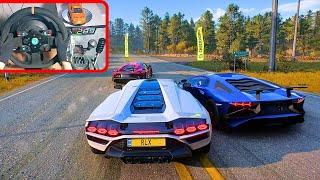 Lamborghini Countach LPI 800-4 - Goliath Race | Steering Wheel Forza Horizon 5 Gameplay