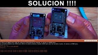 SOLUCIÓN!! ESP32 - Timed out waiting for packet header - 2022