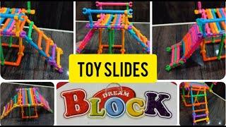 How To Make Toy Slide With Stick Block Smart Stick Toys (Dream Block) #kidsslide