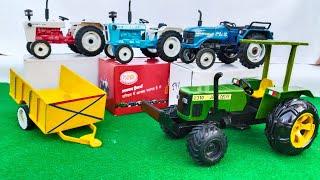 Diy mini wedding Dj Non RC John Deere Tractor vs trolley Water tanker Diecast model Asmr unboxing