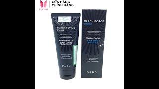 Sữa rửa mặt sáng da trị mụn cho nam Dabo Black Force 120ml