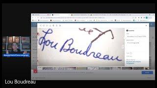 Lou Boudreau Baseball Hall of Fame Autograph Analysis