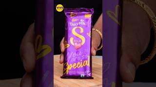 Valentine's Day Special DairyMilk Silk Heart Blush Milkshake #shorts #asmr #vivscooking