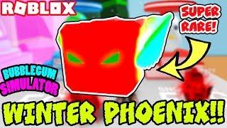 I GOT A WINTER PHOENIX!!! *SUPER RARE* CHRISTMAS EVENT GLOBE LEGENDARY PET | BUBBLE GUM SIMULATOR