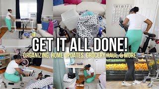 GET IT ALL DONE | NEW APARTMENT UPDATES, ORGANIZE WITH ME, WEEKLY GROCERY HAUL, CLEANING MOTIVATION