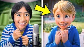 7 YouTubers Behind The Voices! (Ryans World, Inside Out 2)