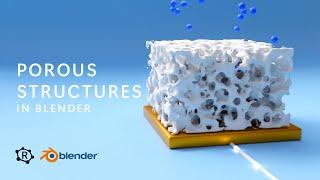 Porous material structures in Blender