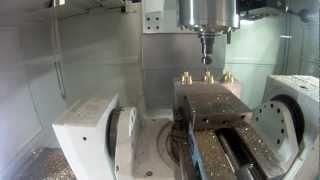 RSS MFG Hurco VMX30U 5 Axis CNC Machine In Action