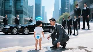 Genius baby pees on tycoon's face! Shock: He's the bio-dad... Steals 5 million in revenge!