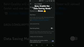 How to enable Data Saving  Mode in Discord Mobile #roduz #discord #datasaving #mode #data #savings