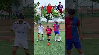 Ronaldo stepovers  Messi quick feet  Aitana fast taps  Who impressed you the most?#football