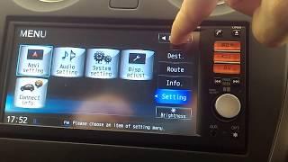 How to change the language to English for NISSAN MM312D-W