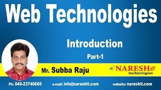 Introduction to Web Technologies - Part 1 | Web Technologies Tutorial