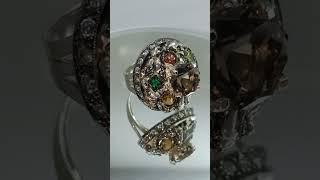 Кольцо с камнями.+79117047793    #серебро #кольцо #jewelry #ring #ringtone #fashion #украшения