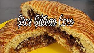 #45 Gros Gâteau Coco  Antillais , Caribbean Coconut cake recipe .