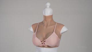 MINAKY upgraded realistic silicone B-G cup breastplate breast forms for cosplay crossdresser