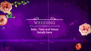 Dark Violet Wedding Invitation Video | Save the date video | BGM | Inspire Studio