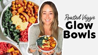 Roasted Veggie Glow Bowls (With Copycat Cafe Yumm Sauce)