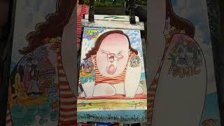 Nice lady I drew #caricature #funny #art #hawaii #beatles #tattoo
