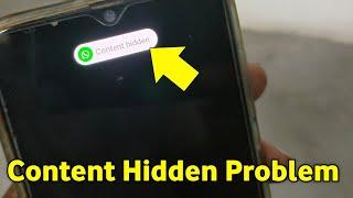 Content Hidden | Content Hidden Kya Hai | Content Hidden In Whatsapp