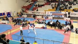 2020 BÜYÜKLER TÜRKİYE TAEKWONDO ŞAMPİYONASI 80KG HASANCAN LAZOĞLU (ANKARA)-YUNUS SARI (ANKARA)