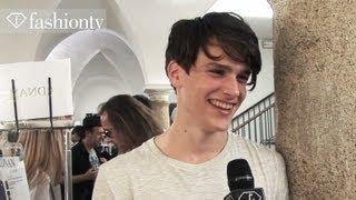 Handsome Models Backstage at John Varvatos Spring/Summer 2013 | Milan Men's Fashion Week | FashionTV