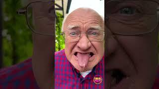 Fake Tongue Prank by Grandpa?! Too Funny!  #prank