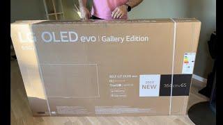 2022 LG OLED G2 65" unboxing and wall mounting