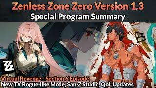 What's in Version 1.3 for Zenless Zone Zero? (Yanagi, Lighter, Virtual Revenge Special Episode)