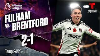 Fulham vs. Brentford | Highlights Premier League | Jornada 10 | Telemundo Deportes