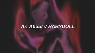 Ari Abdul - BABYDOLL (Lyrics)