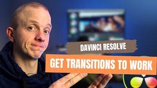 How to add transitions in Davinci Resolve 18 (DaVinci Resolve video transitions not working)