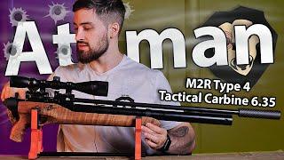 PCP Ataman M2R Type 4 Tactical Carbine 616/RB SL (6.35 мм, PCP, дерево) видео обзор