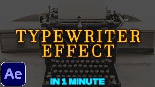 Typewriter Text Effect Tutorial in After Effects | Without Expressions