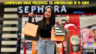 COMPRANDO MEUS PRESENTES DE ANIVERSÁRIO DE 15 ANOS | O MUNDO DE LARISSA