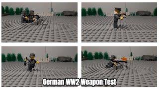 Lego German WW2 Infantry Weapon Tests [800 Subs Special]