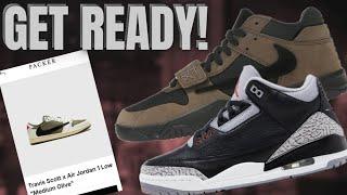 LIVE SOON! EA BLACK CEMENT 3 JD/FNL & MORE TRAVIS SCOTT MEDIUM OLIVE RAFFLES?