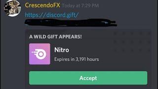 Discord bedava nitro yeni %100 sonuç