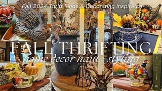 THRIFTING FOR FALL HOME DÉCOR 2024 | Fall Thrift Haul + Decorating & Ideas