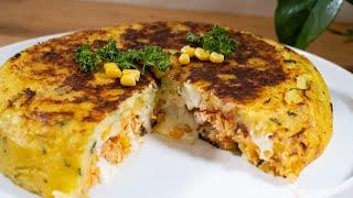 Hash Browns | Filled with creamy chicken, Tomato, mozzarella and Corn