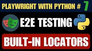 Playwright with Python #7 | Built-in Locators Explained with OrangeHRM Login Automation Demo