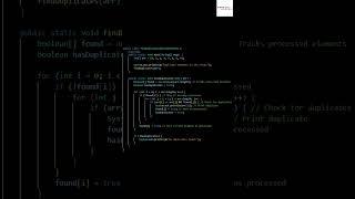 Find duplicate elements in an array... #coding #algorithms