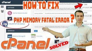 How to fix PHP. INI Fatal Memory Error [Step by Step] ️