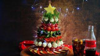 Jestiva meze jelka / Charcuterie Christmas Tree