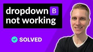 Bootstrap 5 dropdown not working (SOLVED)