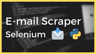 Scrape E-mails from any Website using Selenium in Python