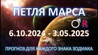 Ретро МАРС 🪐 | 6.10.24-3.05.2025 | ПРОГНОЗ для каждого знака