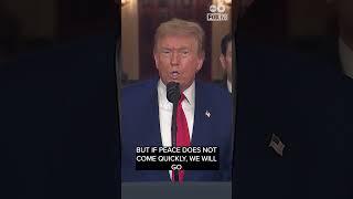 President Trump says there will either be peace, or tragedy for Iran