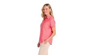 Port Authority® Women’s Short Sleeve UV Dockside Shirt. LW963